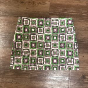 Dolls Kill New Girl Order Jacquard Mini Skirt